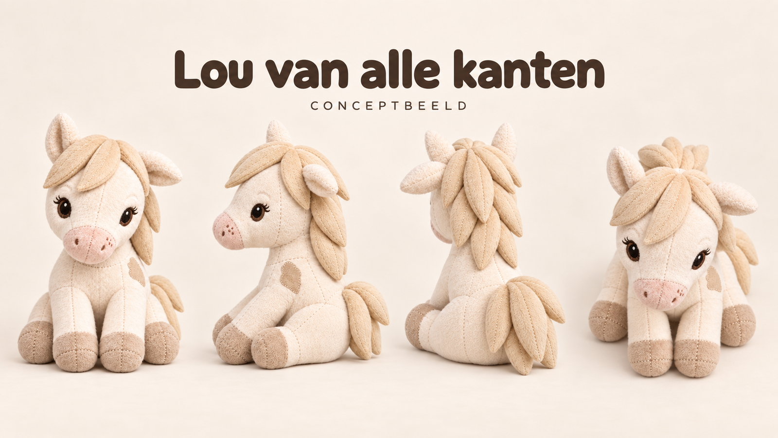 Lou 2.0 Model B vanuit het vooraanzicht, zijaanzicht, achteraanzicht en driekwartaanzicht